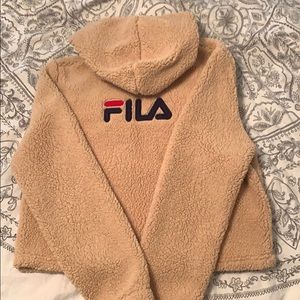 FILA x UO exlusive teddy sweatshirt